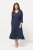 Ulla Popken 829143 Hemdblusenkleid Dunkelblau - Blusenkleider - 