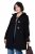 Ulla Popken 829347 Dufflecoat Schwarz - Mäntel - Damenmäntel in großen Größen