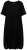 Ulla Popken 829837 Kurzärmliges Kleid aus Leinenmix Schwarz - Sommerkleider - Sommerkleider in großen Größen