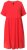 Ulla Popken 829837 Kurzärmliges Kleid aus Leinenmix Rot - Sommerkleider - Sommerkleider in großen Größen