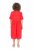 Ulla Popken 829837 Kurzärmliges Kleid aus Leinenmix Rot - Sommerkleider - Sommerkleider in großen Größen