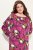 Ulla Popken 830151 Geblümtes Kleid Rosa - Maxikleider - Maxikleider in großen Größen