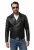 JP1880 830586 Bikerjacke aus Lammnappa Schwarz - Herren jacken - Herren Jacken in großen Größen