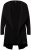 Ulla Popken 830749 Offener plissierter Blazer mit breitem Revers Schwarz - Blazer - Blazer in großen Größen für Damen