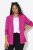Ulla Popken 830767 Blazer in Crash-Optik Magenta - Blazer - Blazer in großen Größen für Damen