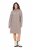 Ulla Popken 831589 Langärmliges Strickkleid mit Rollkragen Grau - Strickkleider - 