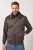 JP1880 Bomber Jacket Faux Leather Dark Brown - Herren jacken - Herren Jacken in großen Größen
