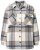 Ulla Popken 831641 Karierte Hemdjacke aus Wollmix Anthrazit - Jacken - Damenjacken in großen Größen
