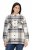 Ulla Popken 831641 Karierte Hemdjacke aus Wollmix Anthrazit - Jacken - Damenjacken in großen Größen