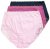 Ulla Popken 831866 Slips mit hoher Taille und Spitze 3er-Pack Dunkelblau - Slips - 