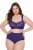 Ulla Popken 831866 Slips mit hoher Taille und Spitze 3er-Pack Königsblau - Slips - 