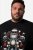 Men+ 148 T-Shirt Bauchfit Weihnachtsmann auf Motorrad Schwarz - Herren-T-shirts - Herren-T-Shirts in großen Größen