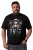 Men+ 148 T-Shirt Bauchfit Weihnachtsmann auf Motorrad Schwarz - Herren-T-shirts - Herren-T-Shirts in großen Größen