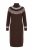 Ulla Popken 832670 Gemustertes Strickkleid mit Rollkragen Mehrfarbig - Kleider - Kleider für alle Größen