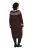 Ulla Popken 832670 Gemustertes Strickkleid mit Rollkragen Mehrfarbig - Kleider - Kleider für alle Größen