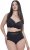 Ulla Popken 832874 Slips mit hoher Taille und Spitze 3er-Pack Braun - Slips - 
