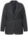 Ulla Popken 832935 Blazer mit Fischgratmuster und Metallic-Glanz Grau - Blazer - Blazer in großen Größen für Damen