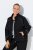 Ulla Popken 833237 Sportjacke mit Reflektordetails Schwarz - Jacken - Damenjacken in großen Größen