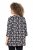 Ulla Popken Snowflake Print 3/4 Sleeve A-Line Tee Black - Bedruckte T-shirts für herren - Bedruckte Damen-T-Shirts