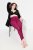 Ulla Popken 833718 Strumpfleggings mit Spitze Beerenrot - Strumpfhosen & Socken - 