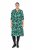 Ulla Popken 834191 Gemustertes Hemdblusenkleid Schwarz - Blusenkleider - 