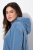 Ulla Popken 834536 Sweatkleid mit Kapuze Denimblau - Sweatkleider - 