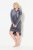 Ulla Popken 834550 Langärmliges Kleid mit Kapuze Anthrazit - Sweatkleider - 