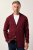 Boston Park 747 Flexlastic Stricksakko Aubergine - Herrenanzüge und -blazer - Herrenanzüge und -blazer in großen Größen