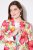 Ulla Popken 835230 Geblümter Baumwollblazer Rot - Blazer - Blazer in großen Größen für Damen