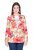Ulla Popken 835230 Geblümter Baumwollblazer Rot - Blazer - Blazer in großen Größen für Damen