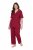Ulla Popken 835397 Pyjama mit kurzen Ärmeln und Hemdkragen Flieder - Pyjama/Loungewear - 