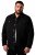Men+ 446 Jeansjacke mit Brusttaschen Schwarz - Herren jacken - Herren Jacken in großen Größen