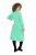 Ulla Popken 835720 Strickkleid in A-Linie mit 3/4-Ärmeln Petrol - Strickkleider - 
