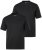 Men+ 285 T-Shirt Rundhals Schwarz 2er-Pack - Herren-T-shirts - Herren-T-Shirts in großen Größen