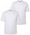 Men+ 285 T-Shirt Rundhals Weiß 2er-Pack - Herren-T-shirts - Herren-T-Shirts in großen Größen