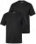 Men+ 299 T-Shirt V-Ausschnitt Schwarz 2er-Pack - Herren-T-shirts - Herren-T-Shirts in großen Größen