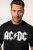 JP1880 AC/DC Classic Logo Band T-Shirt Black - Herren-T-shirts - Herren-T-Shirts in großen Größen
