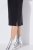 Ulla Popken 836514 Midikleid mit 3/4-Ärmeln Schwarz - Midikleider - Midikleider für Damen in großen Größen