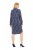 Ulla Popken 837069 Geblümtes Kleid Dunkelblau - Midikleider - Midikleider für Damen in großen Größen