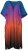 Ulla Popken 837090 Kleid Königsblau - Kaftane - 