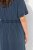 Ulla Popken 837403 Kurzärmliges Jerseykleid Dunkelblau - Jerseykleider - 