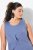 Ulla Popken 837874 Ärmelloses Jerseykleid Blau - Jerseykleider - 