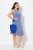 Ulla Popken 837874 Ärmelloses Jerseykleid Blau - Jerseykleider - 