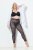 Ulla Popken 837935 Gemusterte Strumpfleggings Schwarz - Strumpfhosen & Socken - 