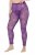 Ulla Popken 837935 Gemusterte Strumpfleggings Violett - Strumpfhosen & Socken - 
