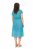 Ulla Popken 838483 Kleid mit Animal-Print Türkis - Sommerkleider - Sommerkleider in großen Größen