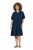 Ulla Popken 838567 Kurzärmliges Kleid Mehrfarbig - Midikleider - Midikleider für Damen in großen Größen