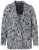 Ulla Popken 838656 Geblümter Blazer Weiß - Blazer - Blazer in großen Größen für Damen