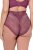 Ulla Popken 838675 Slips mit hoher Taille Dunkellila - Slips - 