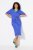 Ulla Popken 838765 Kurzärmliges Jerseykleid mit V-Ausschnitt Graublau - Midikleider - Midikleider für Damen in großen Größen